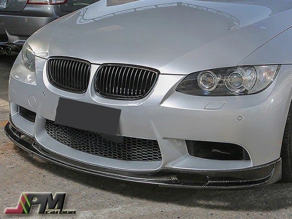 3D Style Carbon Fiber Front Bumper Add-on Lip Fits For 2008-2013 BMW E90 E92 E93 M3 Only