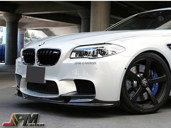 3D Style Carbon Fiber Front Bumper Add-on Lip Fits For 2011-2016 BMW F10 M5 Only
