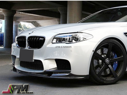 3D Style Carbon Fiber Front Bumper Add-on Lip Fits For 2011-2016 BMW F10 M5 Only