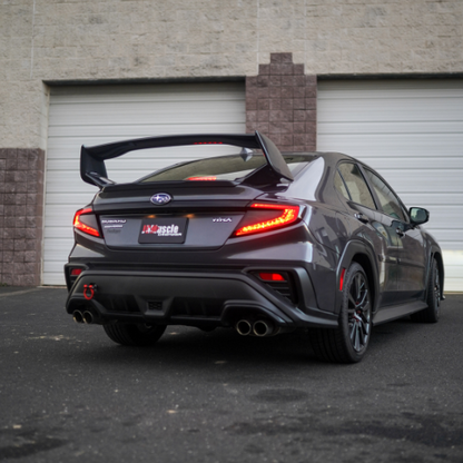 JDMuscle [22-25 WRX] VA STI Style 3-Piece Spoiler-Paint Matched/Gloss Black/ABS *Final Edition