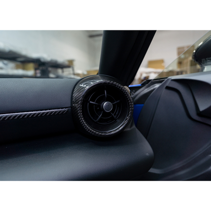 JDMuscle 22+ BRZ/GR86 Tanso Dry Carbon Fiber Passenger Dash Trim Cover