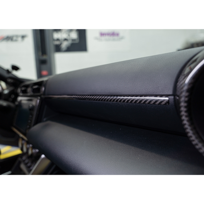 JDMuscle 22+ BRZ/GR86 Tanso Dry Carbon Fiber Passenger Dash Trim Cover
