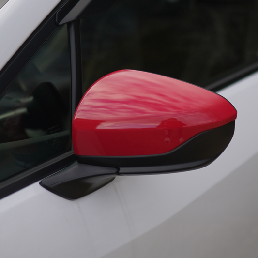 JDMuscle [22-25 WRX] Mirror Covers Replacements | 2PC Set, Paint Matched / Gloss Black / Cherry Red