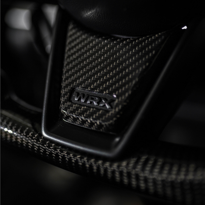 JDMuscle [22-25 WRX] Tanso Carbon Fiber Steering Wheel Lower Trim Cover | JDM-WRX22-527