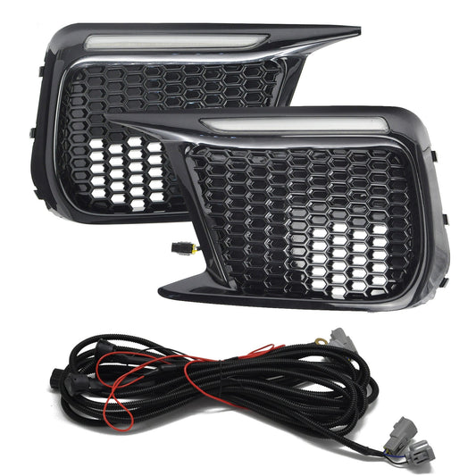 JDMuscle [18-21 WRX/STI] JDM Style Sequential Turn+Drl Bezel w/o Fog Light