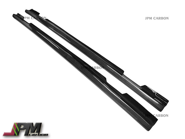 DP Style Carbon Fiber Side Skirt Add-on Lips for FOR 2013-2018 Mercedes-Benz W117 CLA-Class with AMG Sport Package & CLA45 Only