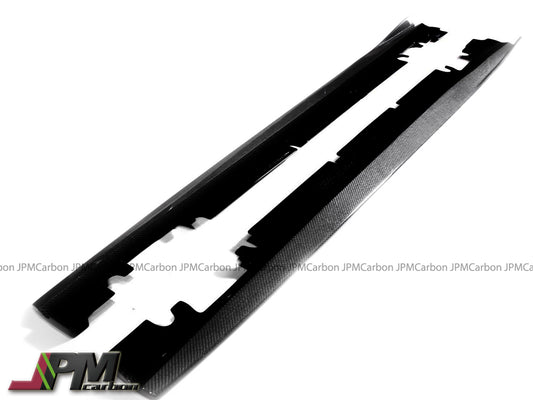 RZ Style Carbon Fiber Side Skirt Expansion Lips for FOR 2013-2018 Mercedes-Benz W117 CLA-Class with AMG Sport Package & CLA45 Only