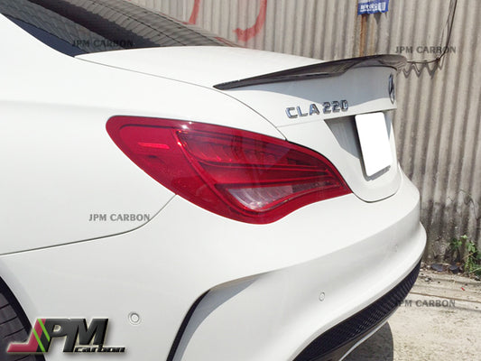 D Style Carbon Fiber Trunk Spoiler for FOR 2013-2018 Mercedes-Benz W117 CLA-Class Sedan Only