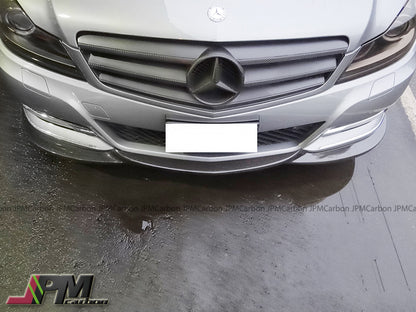 [JPMCarbon] GH Style Carbon Fiber Front Bumper Add-on Lip Fits For 2012-2014 Mercedes-Benz W204 C204  Facelift C-Class with Standard Package Only