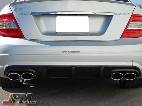 AMG Style Carbon Fiber Rear Diffuser Fits For 2008-2011 Mercedes-Benz