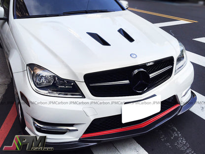 [JPMCarbon] GH 2 Style Carbon Fiber Front Bumper Add-on Lip Fits For 2012-2014 Mercedes-Benz W204 C204  Facelift C-Class with AMG Sport Package Only