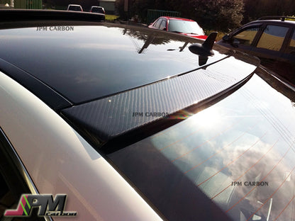 OEM Style Carbon Fiber Roof Spoiler Fits For 2008-2014 Mercedes-Benz W204 C-Class Sedan