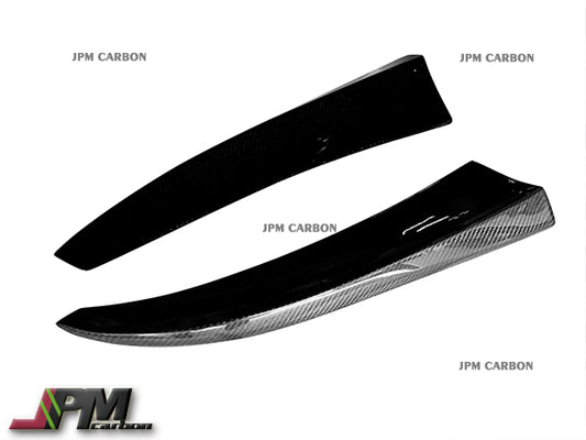 JPM Carbon Fiber Rear Bumper Add-on Splitter Fits For 2015-2021 Mercedes-Benz W205 C-Class Sedan with AMG Sport Packages & C63 Sedan