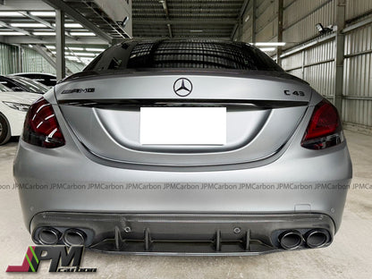 [JPMCarbon] C63 Style Carbon Fiber Trunk Spoiler Fits For 2015-2021 Mercedes-Benz W205 C-Class Sedan Only