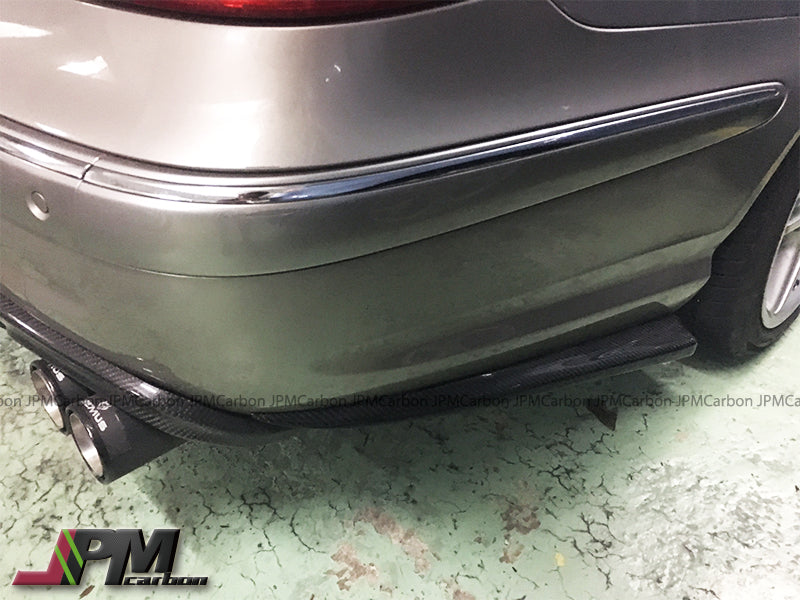 [JPMCarbon] Mercedes-Benz W211 E-Calss 2003-2009 Carbon Fiber Rear Add-on Splitter Lips For AMG Sport Package & E63AMG Only