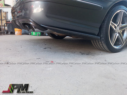[JPMCarbon] Mercedes-Benz W211 E-Calss 2003-2009 Carbon Fiber Rear Add-on Splitter Lips For AMG Sport Package & E63AMG Only