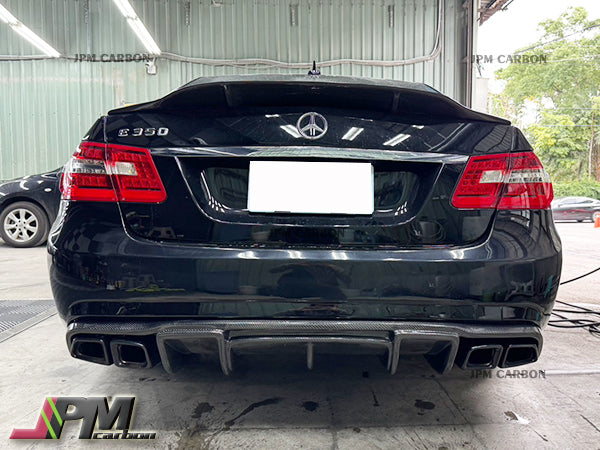 RT Style Carbon Fiber Rear Diffuser Fits For 2010-2013 Mercedes-Benz W212 with AMG Sport Package & E63AMG Only