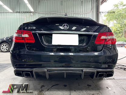 RT Style Carbon Fiber Rear Diffuser Fits For 2010-2013 Mercedes-Benz W212 with AMG Sport Package & E63AMG Only