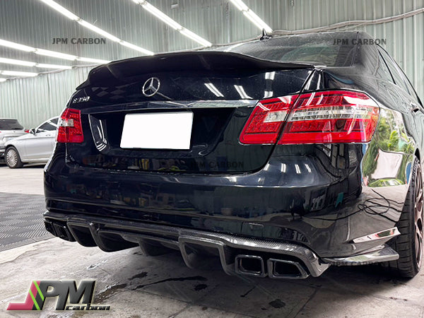 RT Style Carbon Fiber Rear Diffuser Fits For 2010-2013 Mercedes-Benz W212 with AMG Sport Package & E63AMG Only