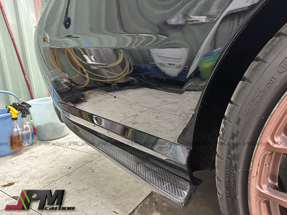 Mercedes-Benz W212 E-Calss 2010-2013 Carbon Fiber Rear Add-on Splitter Lips For AMG Sport Package & E63AMG Only