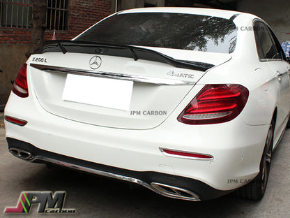 R Style Carbon Fiber Trunk Spoiler Fits For 2017-2023 Mercedes-Benz W213 E-Class Sedan