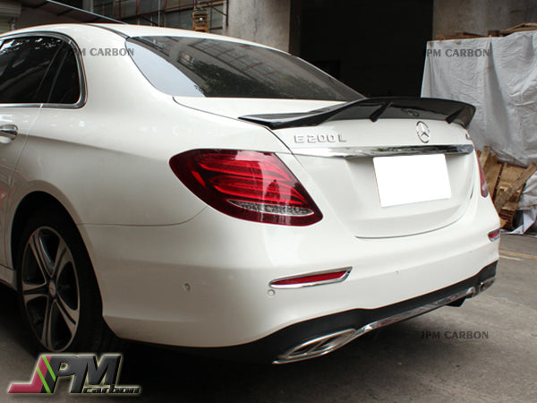R Style Carbon Fiber Trunk Spoiler Fits For 2017-2023 Mercedes-Benz W213 E-Class Sedan