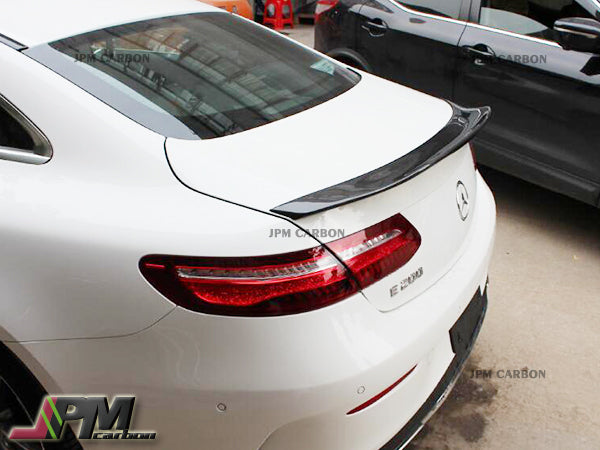 PSM Style Carbon Fiber Trunk Spoiler Fits For 2016-2022 Mercedes-Benz C238 W238 E-Class Coupe