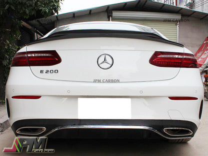 PSM Style Carbon Fiber Trunk Spoiler Fits For 2016-2022 Mercedes-Benz C238 W238 E-Class Coupe