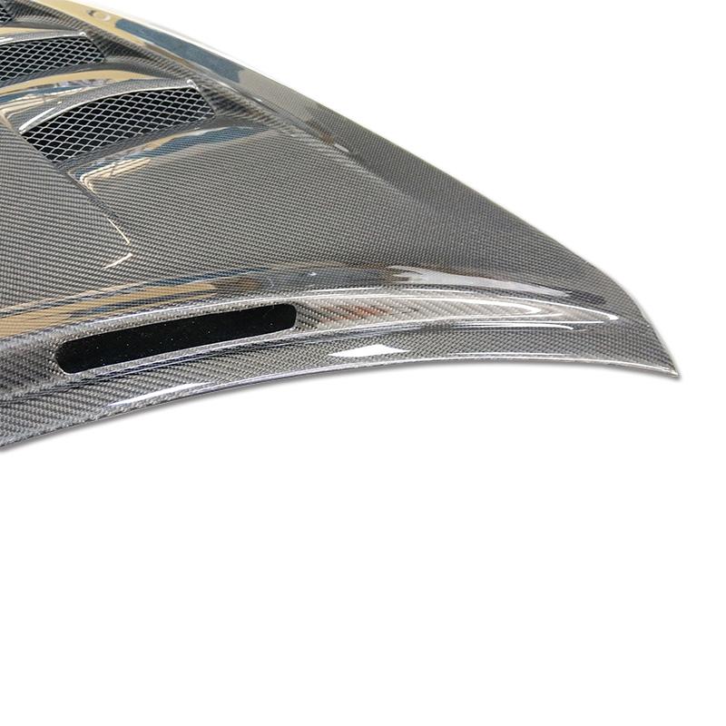 JDMuscle [08-14 WRX/STI] Carbon Fiber Hood V3 w/ Heat Extract