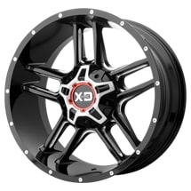 ~(40 lbs. 23X23X12)~ XD839 20X9 6x120/5.5 G-BLK MILL 18MM