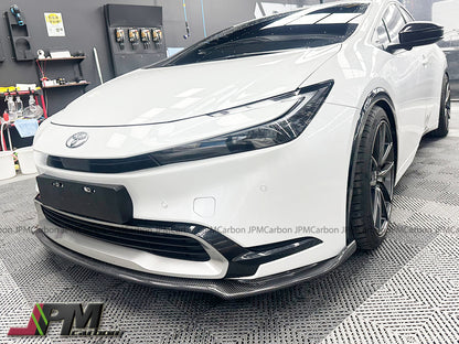 SB Style Carbon Fiber Front Add-on Lip Fits For 2023-2025 Toyota PRIUS PHEV XW60