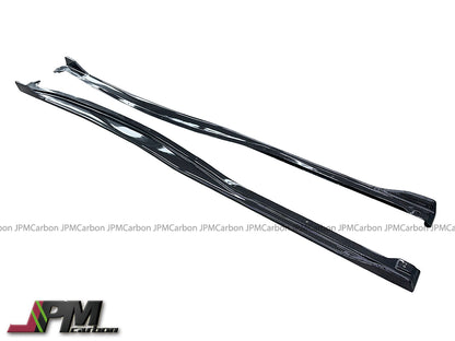 SB Style Carbon Fiber Side Skirt Add-on Lips Fits For 2023-2025 Toyota PRIUS PHEV XW60