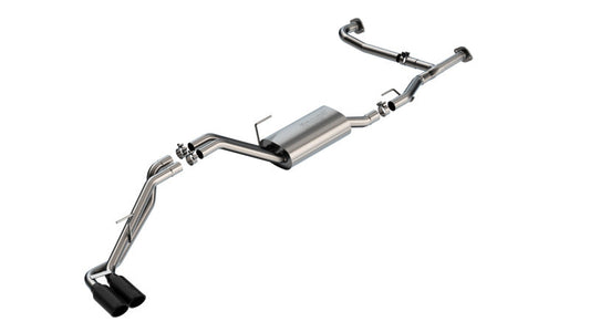 Borla 22-23 Nissan Frontier 3.8L V6 2WD/4WD AT S-Type Catback Exhaust - Black Chrome Tips 140919BC