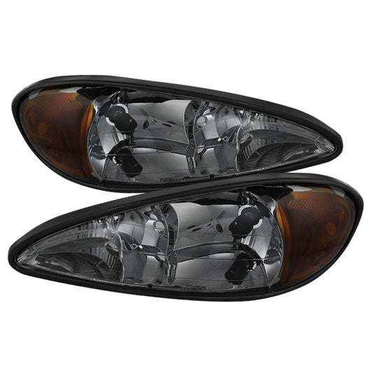 SPYDER Xtune Pontiac Grand Am 99-05 Crystal Headlights Smoke HD-JH-PGAM99-AM-SM 9023521
