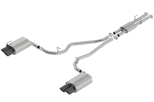 Borla 2020 Ford Explorer ST 3.0L V6 2.25in ATAK Exhaust - Black Chrome Tips 140821BC