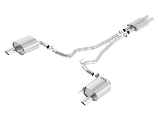 Borla ATAK Cat Back 15 Ford Mustang 3.7L V6 MT/AT 2.25in Pipe 4in Single Round Rolled Tips 140588