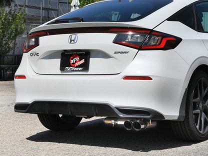 aFe POWER Takeda 2.5in 304 SS Cat-Back Exhaust w/ Polished Tips 22-25 Honda Civic L4-2.0L