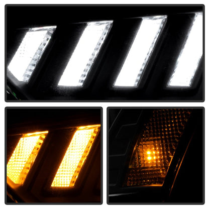 Spyder 13-16 Audi A4/S4 Halogen Model Only Projector Headlights - Black PRO-YD-AA413HALSI-BK 5088321