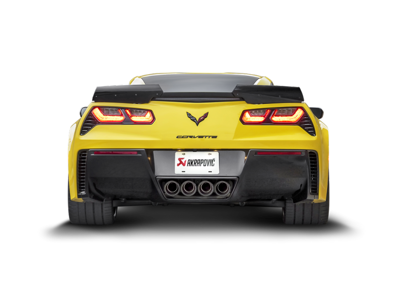 Akrapovic 14-17 Chevrolet Corvette Z06 (C7) Slip-On Line (Titanium) w/ Carbon Tips MTP-CO/TI/2