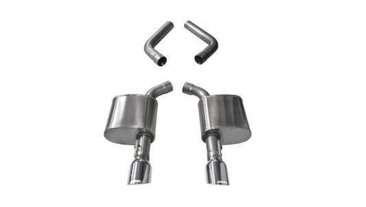 Corsa 15-19 Dodge Charger 6.4L/17-19 Dodge Charger 5.7L Polished Sport AxleBack Exhaust w/4.5in Tips 21019