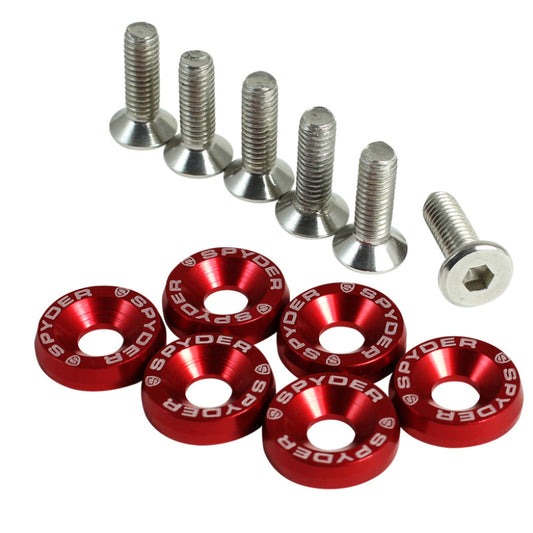 SPYDER Xtune Spyder Washer 6pcs Red ACC-SPWSR-RD 5063885