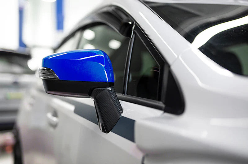 OLM OE Style Mirror Cover with Turn Signal Cutout (Lapis Blue) - 2015+ WRX / STI / 15-17 Crosstrek