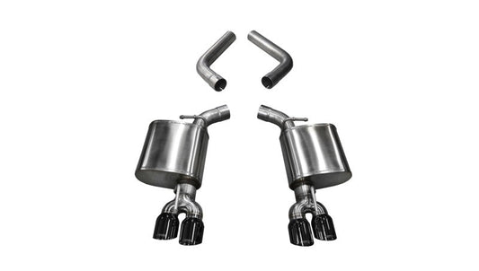 Corsa 15-19 Dodge Challenger 6.4L/17-19 Challenger 5.7L Black Sport Axle-Back Exhaust w/3.5in Tips 21020BLK