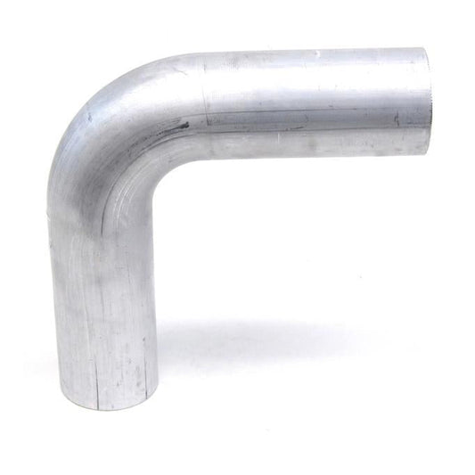 HPS Performance Products HPS 2-3/4" OD 90 Degree Bend 6061 Aluminum Elbow Pipe Tubing 16 Gauge, Mandrel Bent, Mill Finish