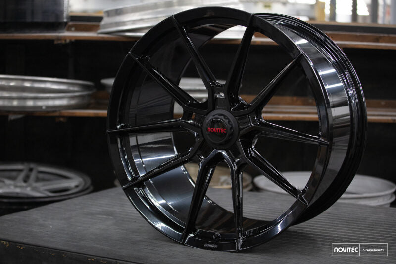 Vossen x Novitec NF10 21x9.5 ET:38 Gloss Black Ferrari 296 Front Wheel