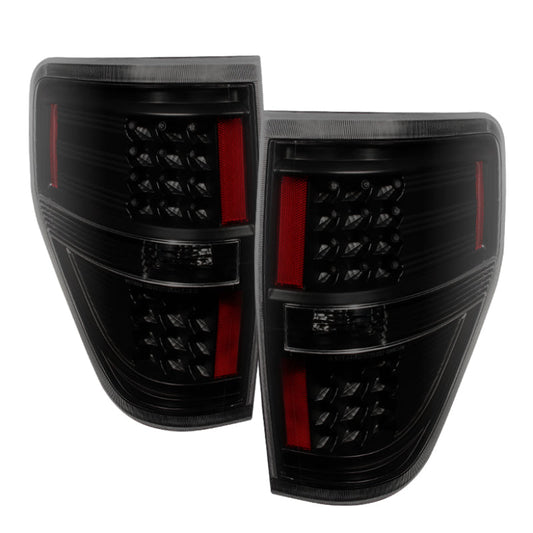 SPYDER Xtune Ford F150 09-14 LED Tail Lights Black Smoke ALT-JH-FF15009-LED-BSM 9025655
