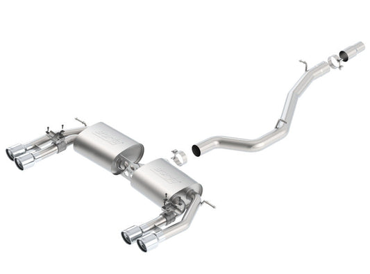 Borla 13-15 Audi S3 S-Type Dual Round Rolled Catback Exhaust 140631
