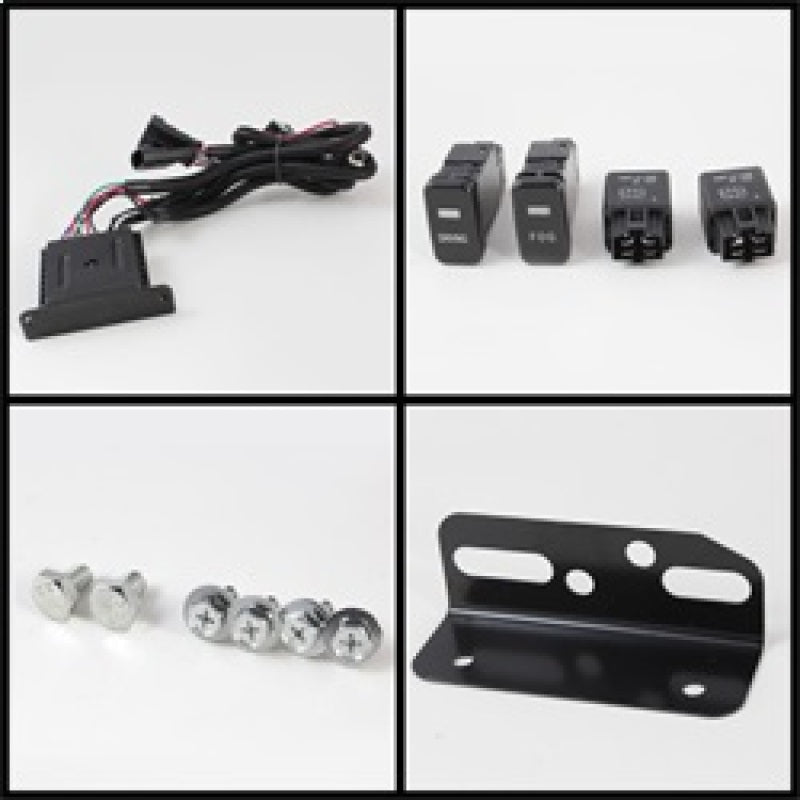 Spyder Toyota FJ Cruiser 07-14 Fog Lights With LED Daytime Running Lights w/swch Blk FL-DRL-TFJ07-BK 5075161