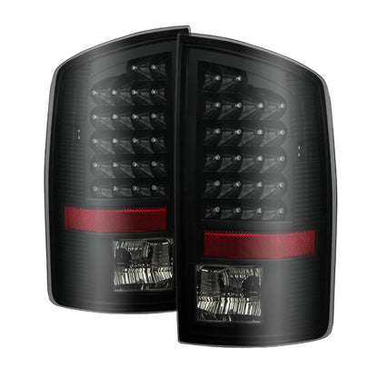 SPYDER Xtune Dodge Ram 07-08 1500 / Ram 07-09 2500/3500 LED Tail Lights Black Smoke ALT-JH-DR07-LED-BKSM 9026539