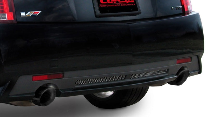 Corsa Performance 09-13 Cadillac CTS Sedan V 6.2L V8 Black Sport Axle-Back Exhaust